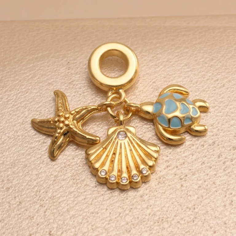 Dij. trio brisa de mar rodio 3cm - DRG154 - Foto 1